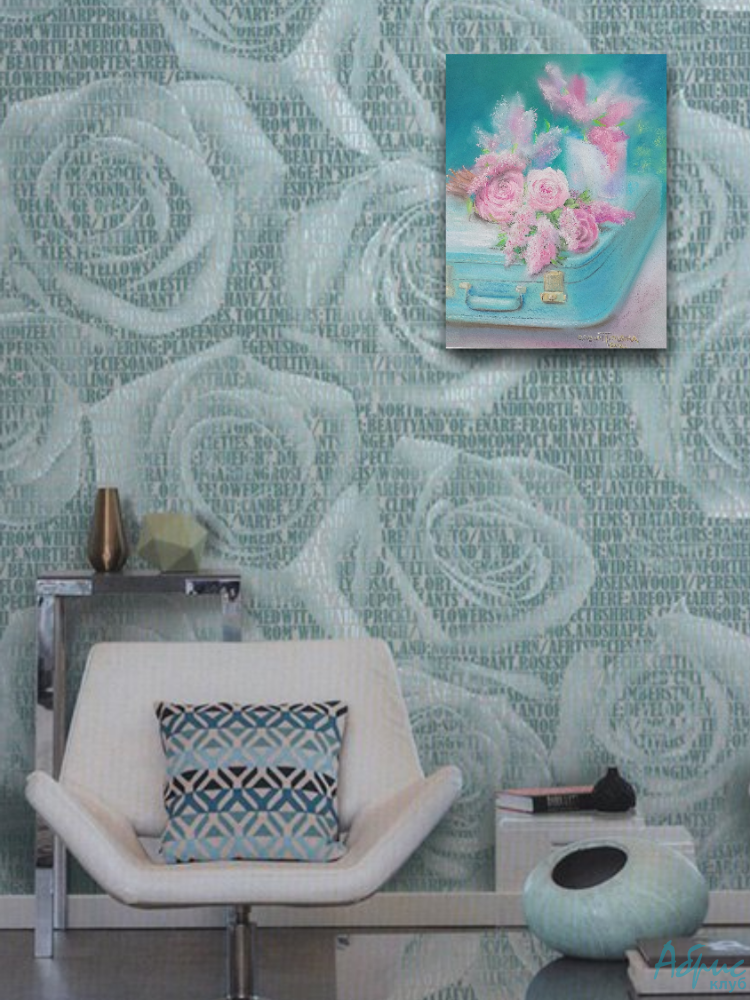 Картина Натюрморт с чемоданом и розами от Art Магазина Абрис Клуб