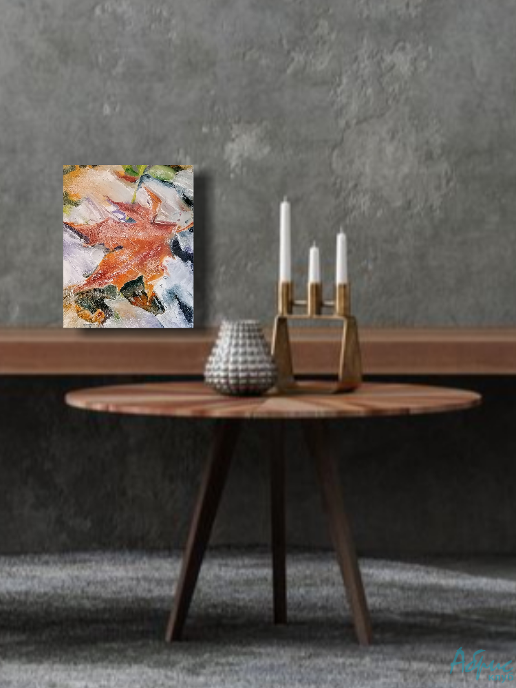 Картина Кленовый лист в изморози от Art Магазина Абрис Клуб