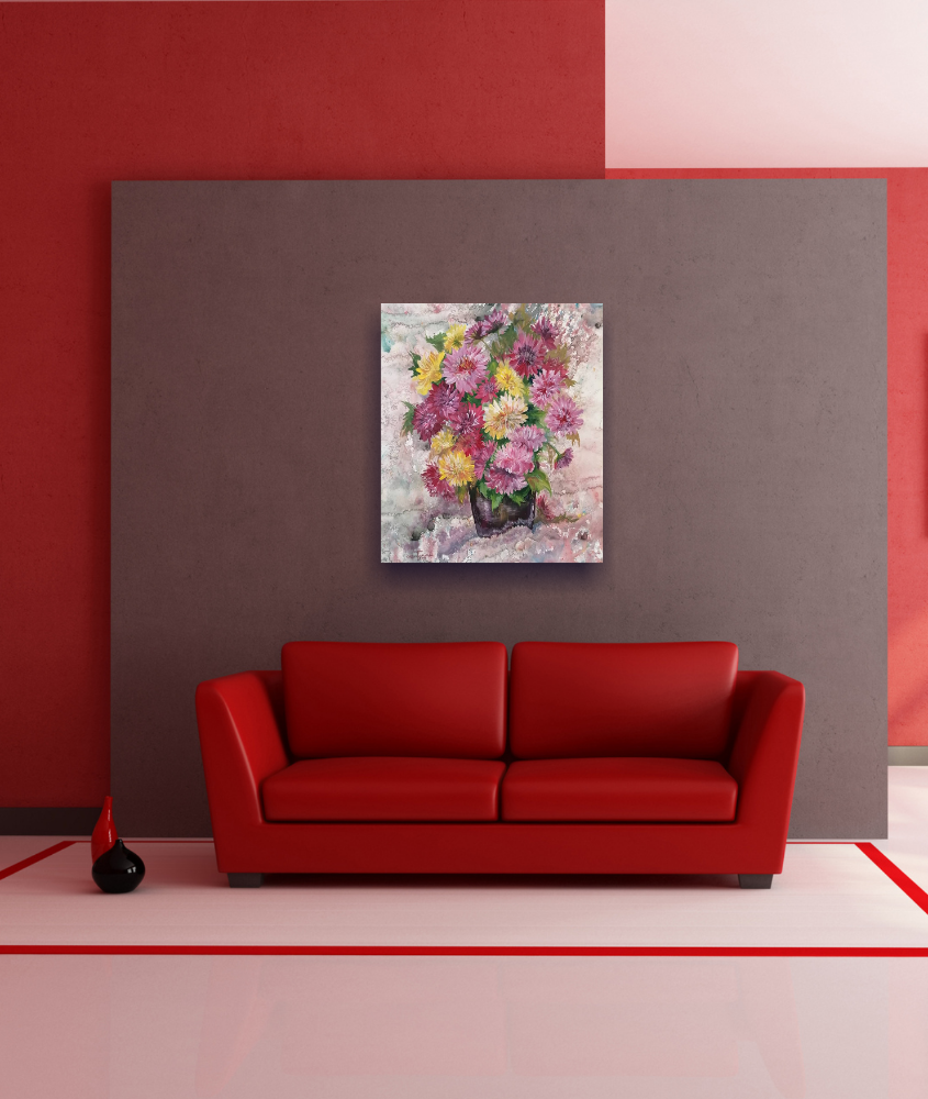 Картина Букет хризантем от Art Магазина Абрис Клуб