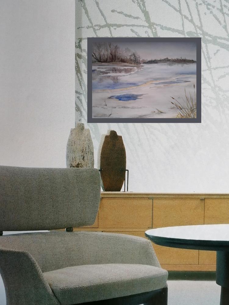 Картина Река во льду от Art Магазина Абрис Клуб