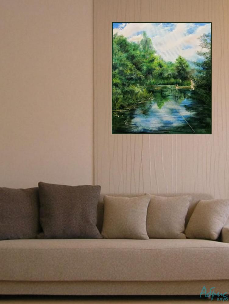 Картина Рыбалка с купальщицами от Art Магазина Абрис Клуб