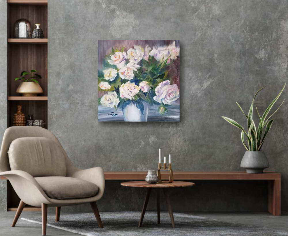 Картина Букет белых роз от Art Магазина Абрис Клуб