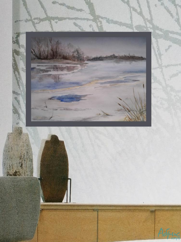 Картина Река во льду от Art Магазина Абрис Клуб