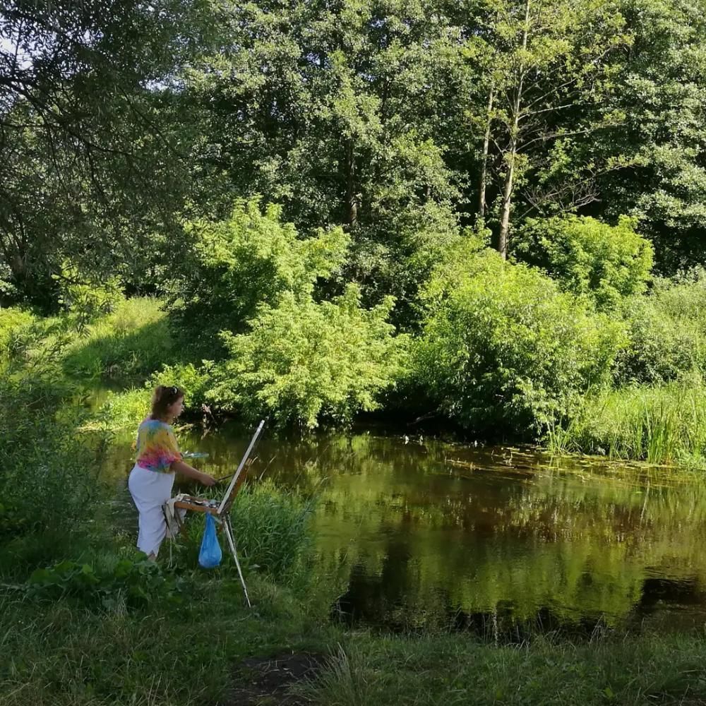 Картина Рыбалка с купальщицами от Art Магазина Абрис Клуб