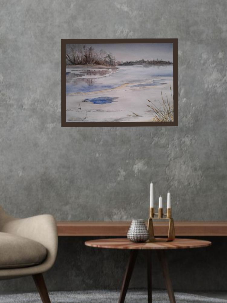 Картина Река во льду от Art Магазина Абрис Клуб