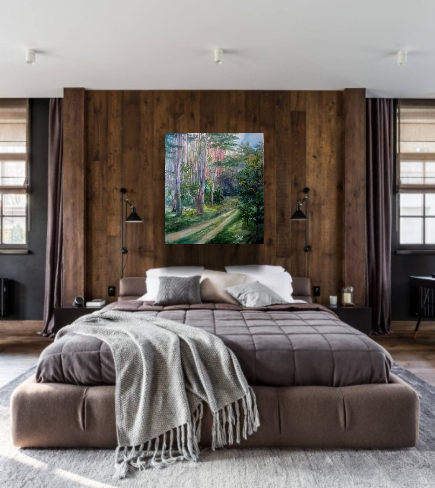 Картина Дорога в сосновом лесу летом от Art Магазина Абрис Клуб