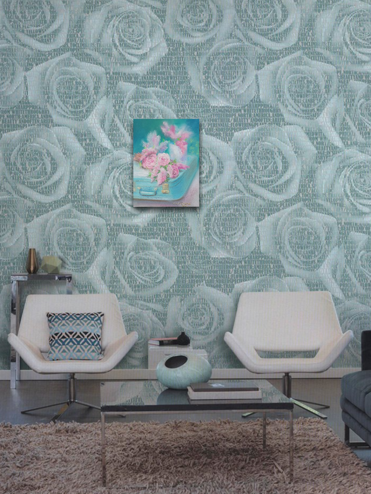 Картина Натюрморт с чемоданом и розами от Art Магазина Абрис Клуб