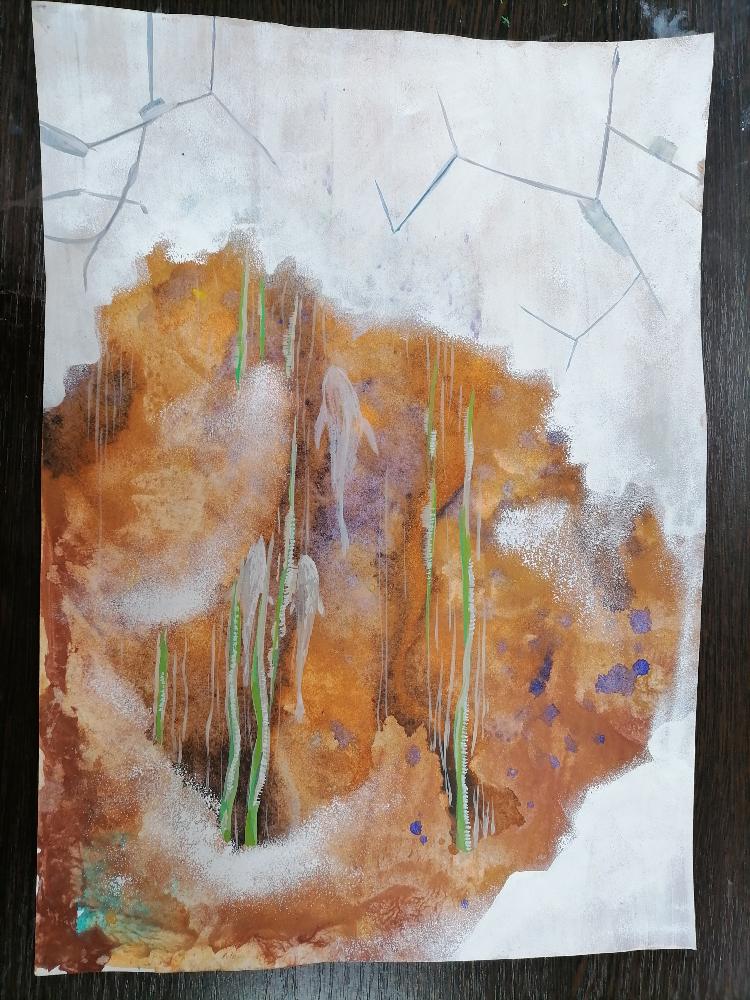 Картина Рыбки подо льдом от Art Магазина Абрис Клуб